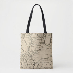 Historic Illinois Map van 1718 Draagtas