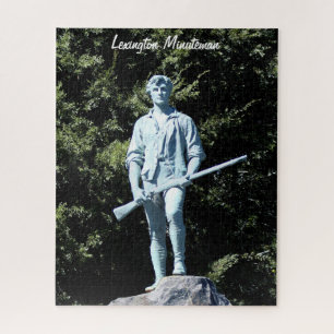 Historic Lexington Minuteman Statue Jigzaag Puzzle Legpuzzel