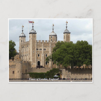 Historic London Tower, England Briefkaart