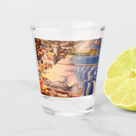 Historic Long Beach, CA Boardwalk - Vintage Photo Shot Glas