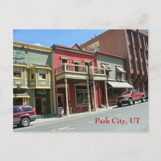 Historic Main St Briefkaart (Voorkant)