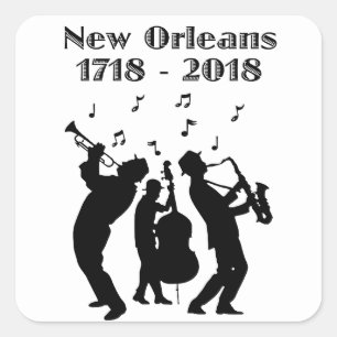 Historic New Orleans Tricentennial Vierkante Sticker