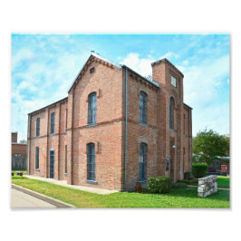 Historic Panola County Jail, Carthage, Texas Foto Afdruk