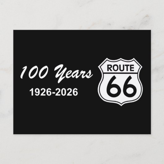 Historic Route 66 Centennial Briefkaart (Voorkant)