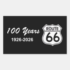 Historic Route 66 Centennial Rechthoekige Sticker