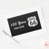 Historic Route 66 Centennial Rechthoekige Sticker (Envelop)