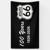 Historic Route 66 Centennial Spandoek (Verticaal)