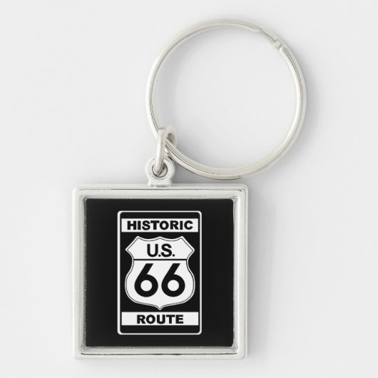 Historic Route 66 Premium Sleutelhanger (Voorkant)