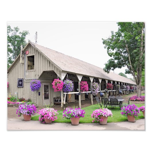 Historic Saratoga Stables Foto Afdruk (Voorkant)