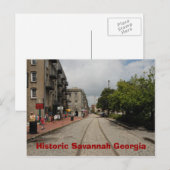 Historic Savannah Georgia Briefkaart (Voorkant / Achterkant)