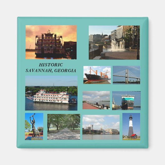 Historic Savannah, Georgia magnet Magneet (Voorkant)