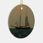 Historic Schooner Keramisch Ornament (Rechts)