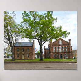 Historic Shelby County Courthouse and Jail, Texas Poster