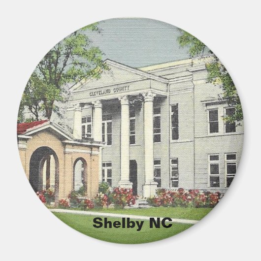 Historic Shelby NC Magneet (Voorkant)