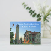 Historic Southport Lighthouse Briefkaart (Staand voorkant)