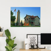 Historic Southport Lighthouse Poster (Thuiskantoor)