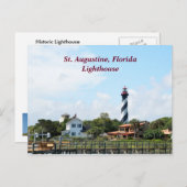 Historic St.Augustine, Fl. vuurtoren Briefkaart (Voorkant / Achterkant)