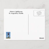 Historic St.Augustine, Fl. vuurtoren Briefkaart (Achterkant)