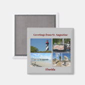 Historic St. Augustine, Florida Magneet (Voorkant / Achterkant)