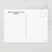 Historic St. Augustine, vuurtoren van Florida Feestdagenkaart (Achterkant)