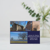 Historic St Charles Missouri Briefkaart (Staand voorkant)