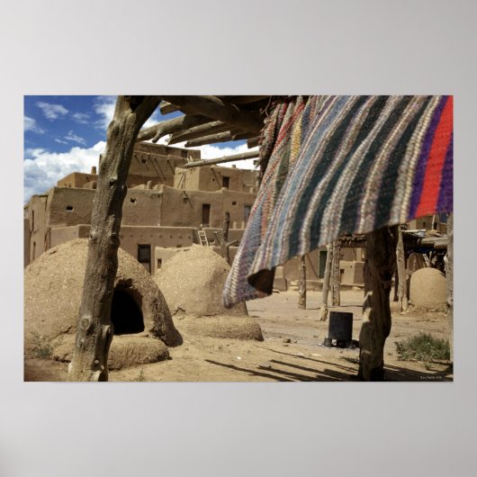 Historic Taos Pueblo in 1938 Poster (Voorkant)