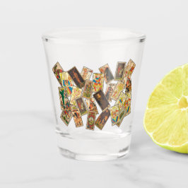 Historic Tarot Shot Glass Glas