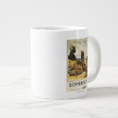 Historic Village Scene British Railway Poster Extra Grote Mok (Voorkant rechts)