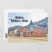 Historic Wallace Idaho Briefkaart (Voorkant / Achterkant)