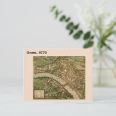 Historic Zwitserland, Basel 1575 Briefkaart (Staand voorkant)
