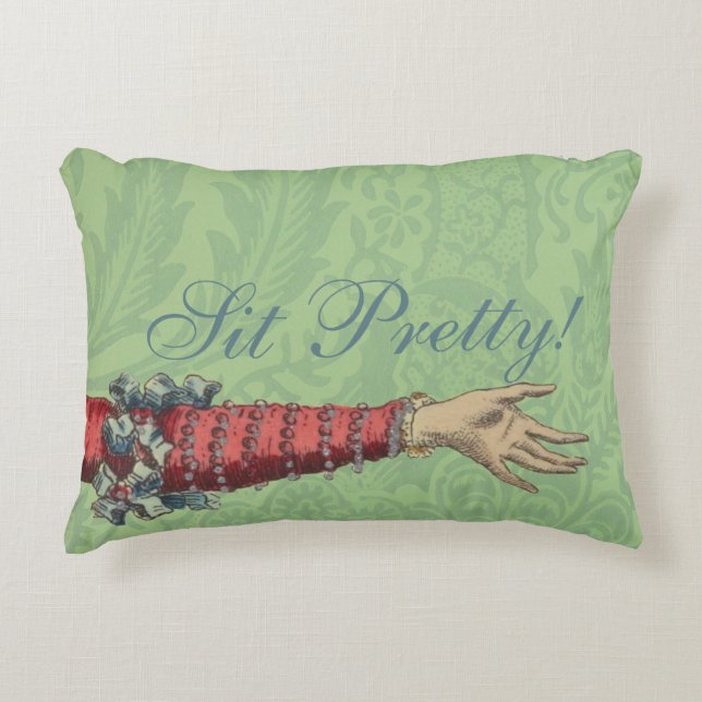 Historical Romance Manicule Pretty Accent Pillow Kussen (Voorkant)