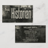 Historien Carte de visite rustique primitif (Devant / Derrière)