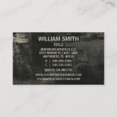 Historien Carte de visite rustique primitif (Dos)