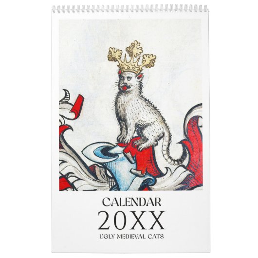 Historique Chat Art 2025 Calendrier mural (Protection)