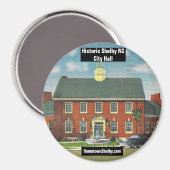 Historique Shelby NC City Hall Magnet (Recto/Verso)