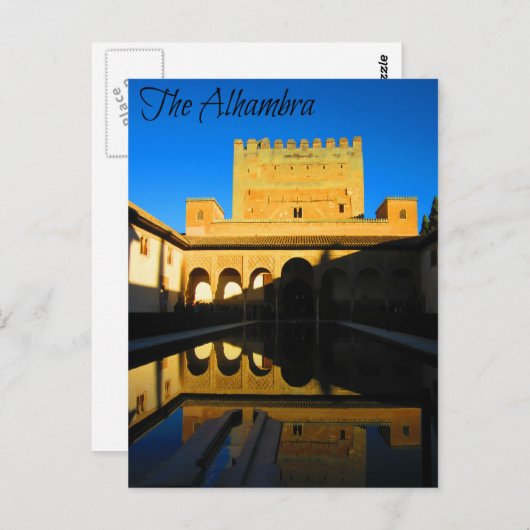 Historisch 14e eeuw Nasrid Palace Briefkaart (Voorkant / Achterkant)