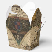 Historisch Antiek  Oude Wereldkaart VIII Bedankdoosjes (Geopend)