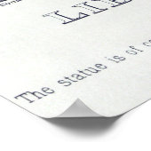 Historisch beeld van de vrijheid (1886) poster (Hoek)