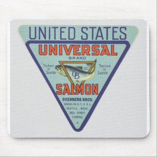 Historisch Bell Street Pier Salmon Label Muismat