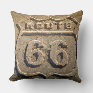 Historisch bord Route 66, Arizona Kussen