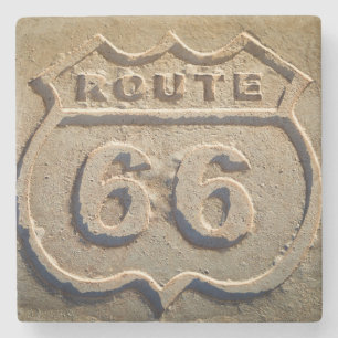 Historisch bord Route 66, Arizona Stenen Onderzetter