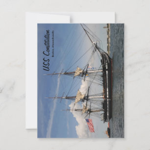 Historisch Boston USS Constitution Ansichtkaart Sc Briefkaart