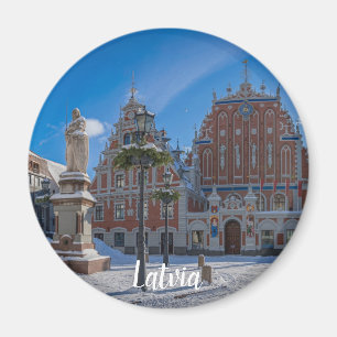 Historisch centrum in Riga, Letland Magneet