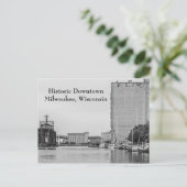 Historisch centrum Milwaukee Wisconsin Briefkaart (Staand voorkant)