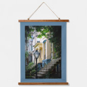 Historisch centrum Savannah GA Homo Fotografisch Hangend Wandkleed (Voorkant)