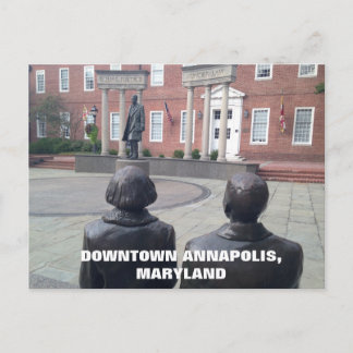 Historisch centrum van Annapolis Maryland Briefkaart