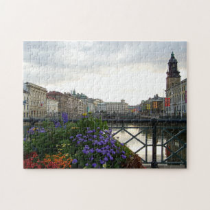 Historisch centrum van Göteborg, Zweden Legpuzzel