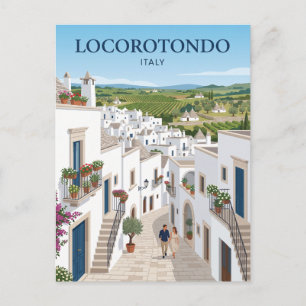 Historisch centrum van Locorotondo Italië Briefkaart