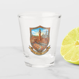 Historisch centrum van Siena Italië Shot Glas