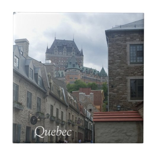 Historisch district in de stad Quebec Tegeltje (Voorkant)